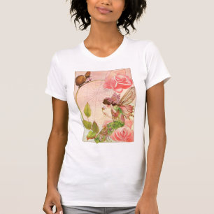 Camiseta País das fadas da aguarela - t-shirt das senhoras