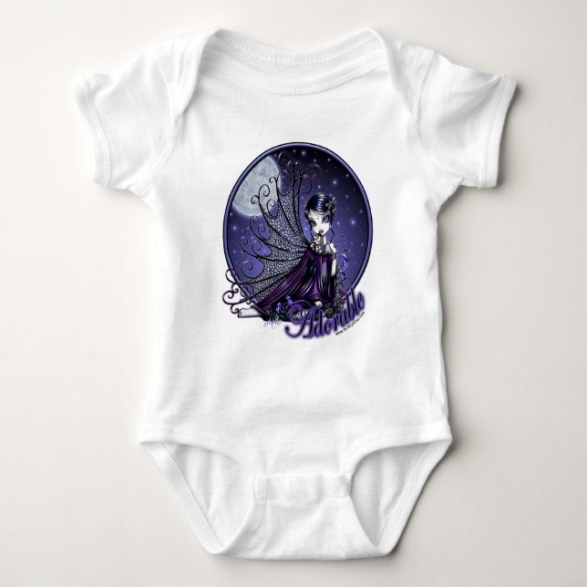 Camiseta País das fadas escuro da luz de lua do Victorian (Frente)