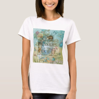 Camiseta País das maravilhas - citações bonkers - Alice no