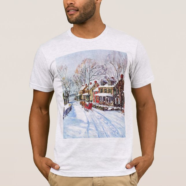 Camiseta País das maravilhas do inverno (Frente)