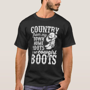 Camiseta País Das Minhas Raízes Caseiras Até Minha Bota De