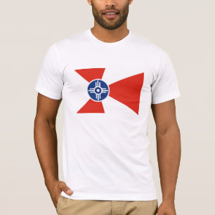 Camiseta País de América do estado de Kansas da bandeira 