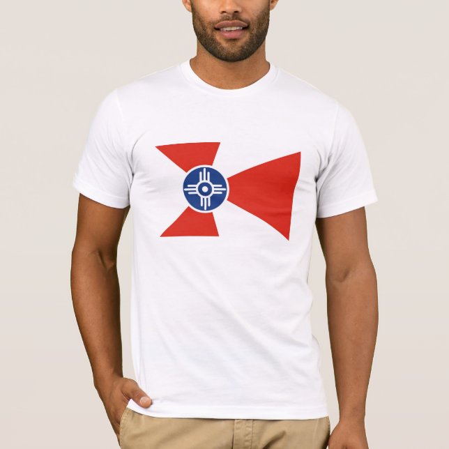 Camiseta País de América do estado de Kansas da bandeira da (Frente)