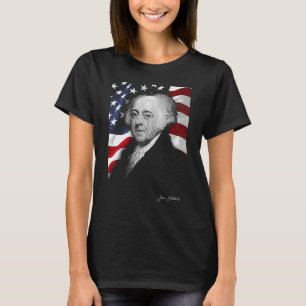Camiseta País de bandeira americano john adams Eyes