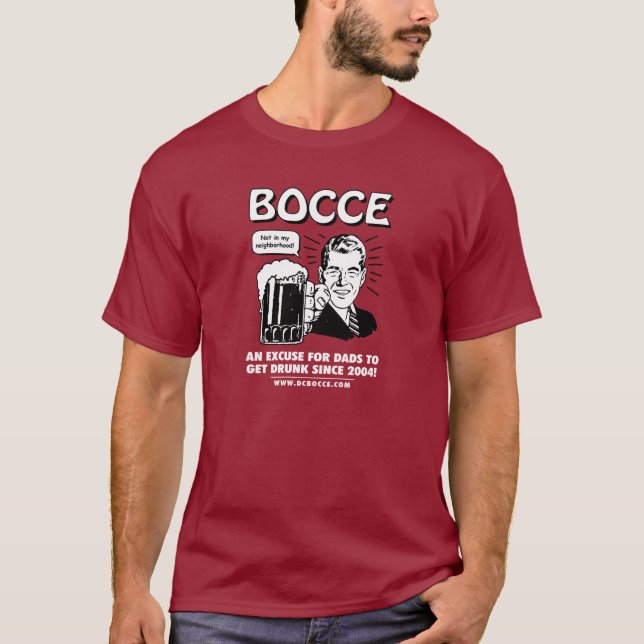 Camiseta Pais de Bocce (cores escuras) (Frente)