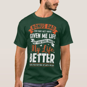 Camiseta Pais de Bônus da Filha do Stepdad