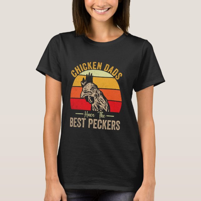 Camiseta Pais de Frango Têm Os Melhores Bicos Frango Engraç (Frente)