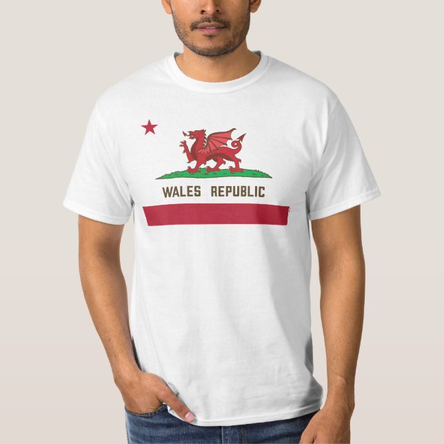 Camiseta País de Gales Dragon Flag Welsh Pride (Frente)