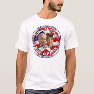 Camiseta País de McCain Palin primeiramente