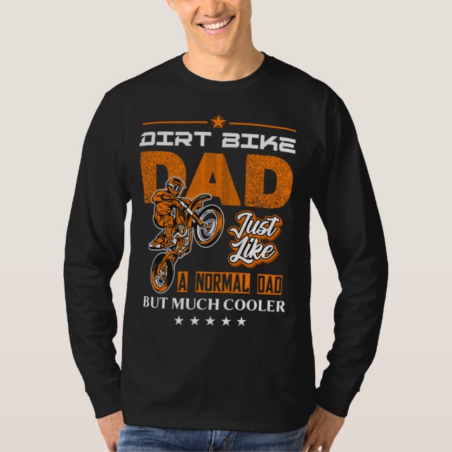 Camiseta Pais de motocross Biker Motorbike Birday (Frente)