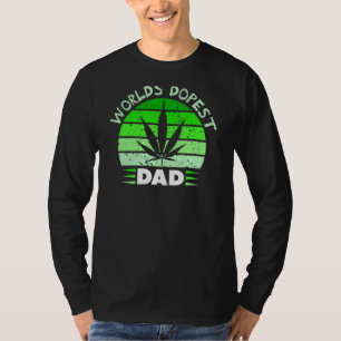 Camiseta Pais de Pai de Dopaga do Mundo que Fumam o Stoner