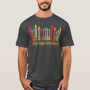 Camiseta Pais de violão do melhor vovô perturbado do Pai
