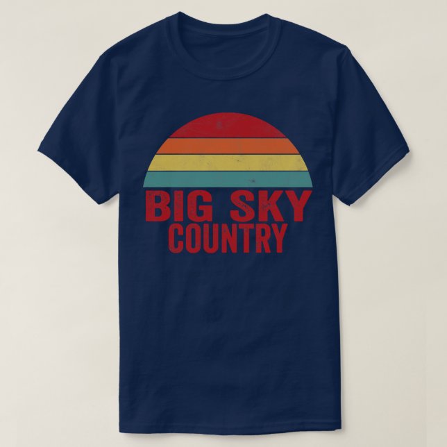 Camiseta País do Big Sky (Frente do Design)