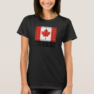 Camiseta País do Campo de Futebol do Canadá - Bandeira do O