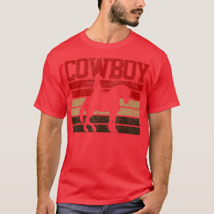 Camiseta País do Presente do Cavalo do Cowboy Rodeo