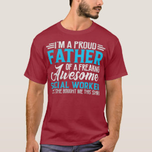 Camiseta Pais do trabalhador social presentes da filha