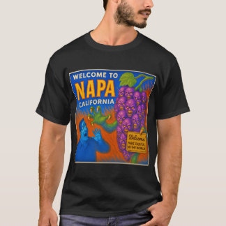 CAMISETA PAÍS DO VINHO DE NAPA VALLEY, CALIFÓRNIA.