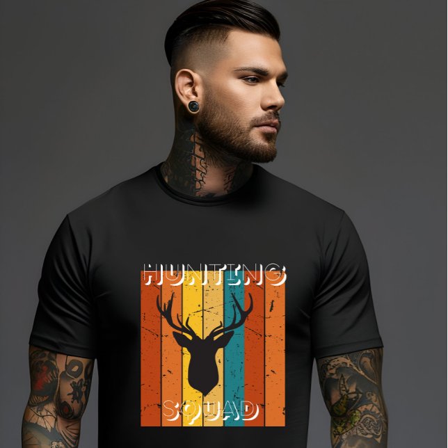 Camiseta Pais e Filhas na Esquadra de Caça (Criador carregado)