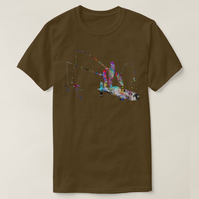Camiseta Pais e filhos pescando (Frente do Design)