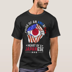 Camiseta País Estrangeiro Ja do Orgulho Americano Japonês
