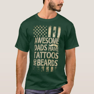 Camiseta Pais Fantásticos Homens Têm Tatuagens E Barbas Ban