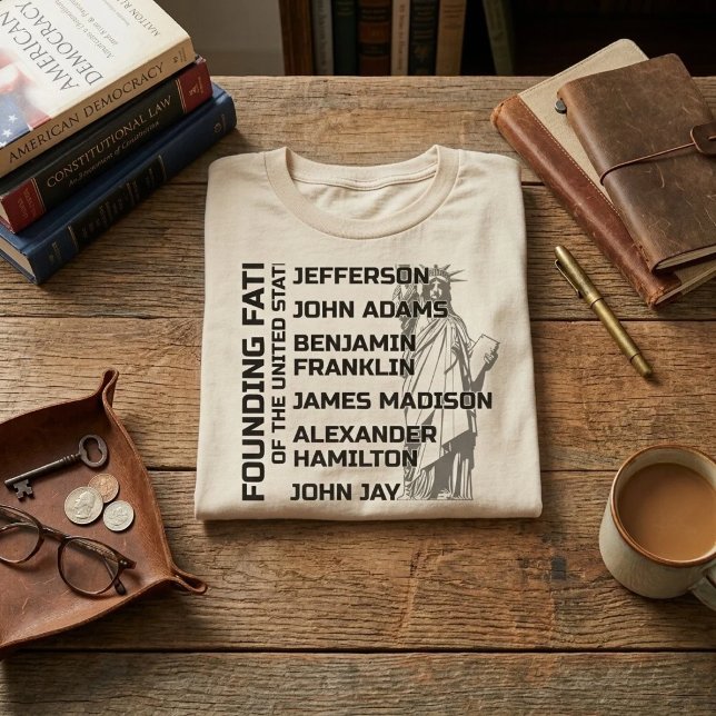 Camiseta Pais Fundadores EUA (Criador carregado)