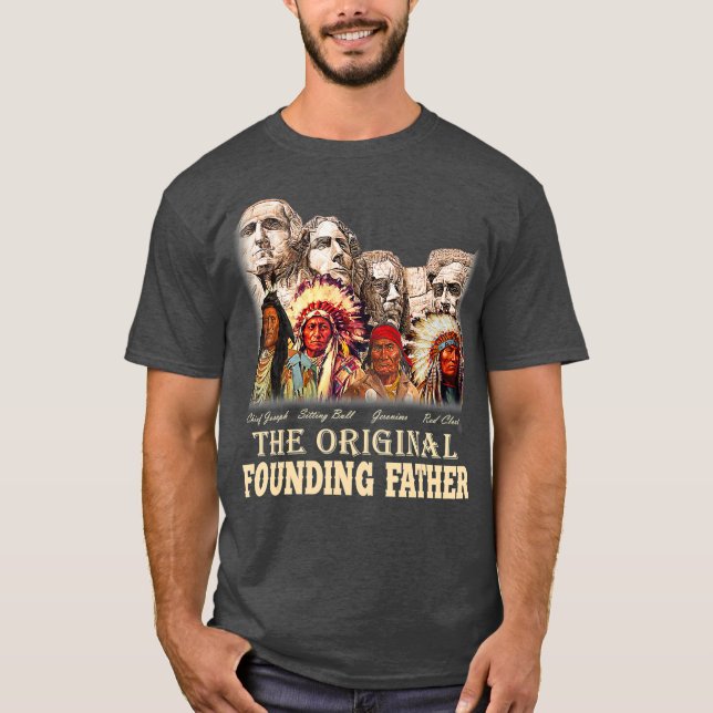 Camiseta Pais Fundadores Originais da América Nativa (Frente)