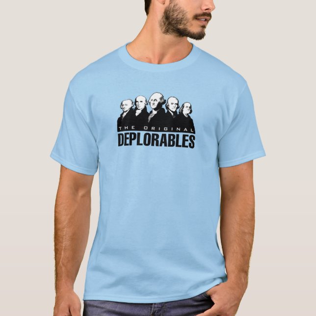 Camiseta Pais Fundadores - Os Desploráveis Originais (Frente)