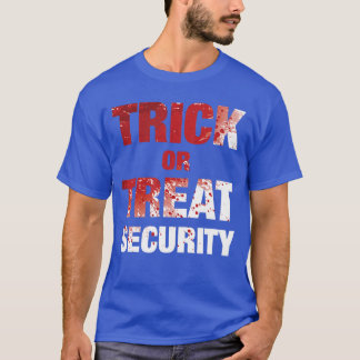 Camiseta Pais Gory Trick Ou Tratar A Segurança Do Halloween
