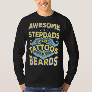 Camiseta Pais Incríveis De Mens Têm Tatuagens E Barba