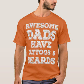 Camiseta Pais Incríveis De Mens Têm Tatuagens E Barbas Cami