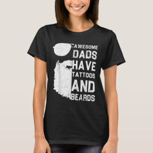 Camiseta Pais Incríveis De Mens Têm Tatuagens E Barbas - En