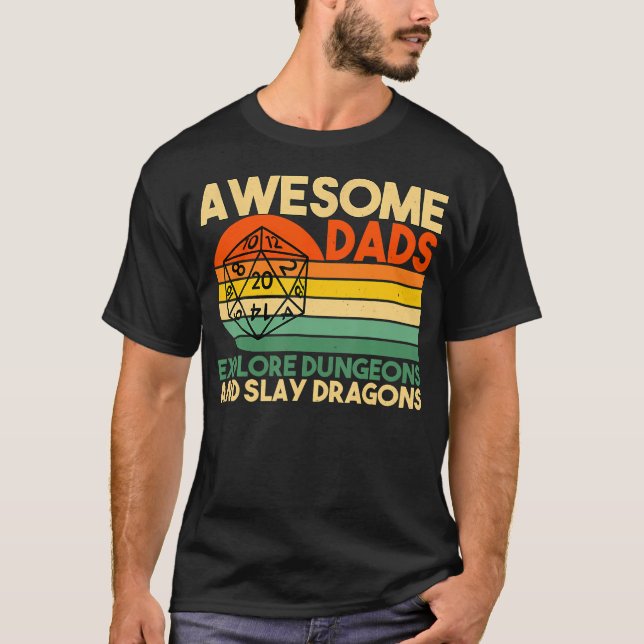 Camiseta Pais Incríveis Exploram Dungeons Dm Rpg Dice Drago (Frente)