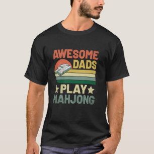 Camiseta Pais Incríveis Jogam Jogo de Peças de Mahjong Joga