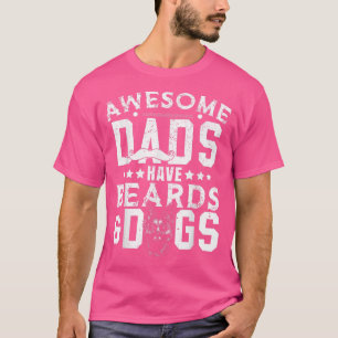 Camiseta Pais incríveis têm barbas e cãesCachorro de barba