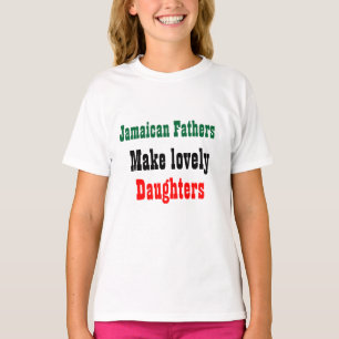 Camiseta Pais jamaicanos fazem filhas adoráveis