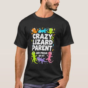 Camiseta Pais Lagarto Louco Fun Divertido Réptil Gecko