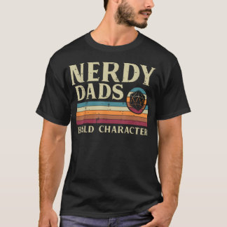 Camiseta Pais Nerds Constroem Caráter Dia dos Pais Retro