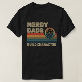 Camiseta Pais Nerdy Criam Pai de Jogador RPG Engraçado de C