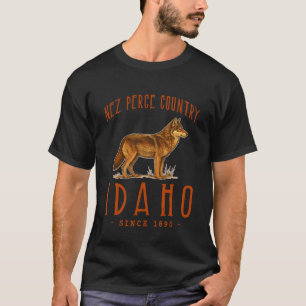 Camiseta País Nez Perce. Lobo Vida Selvagem ao Ar Livre