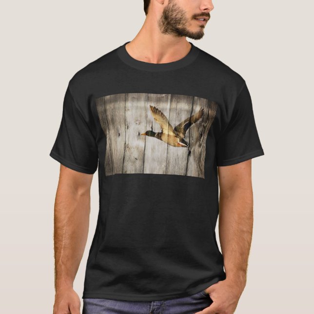Camiseta País ocidental de madeira do celeiro rústico que (Frente)