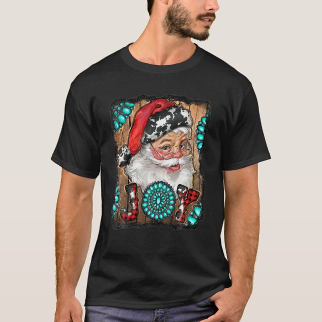 Camiseta País Ocidental Feliz Natal Papai Noel Joy Co (Frente)
