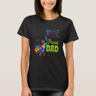 Camiseta Pais PAI ORGULHOSO Autismo Dente-de-leão Dente-de-