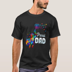 Camiseta Pais PAI ORGULHOSO Autismo Dente-de-leão Dente-de-