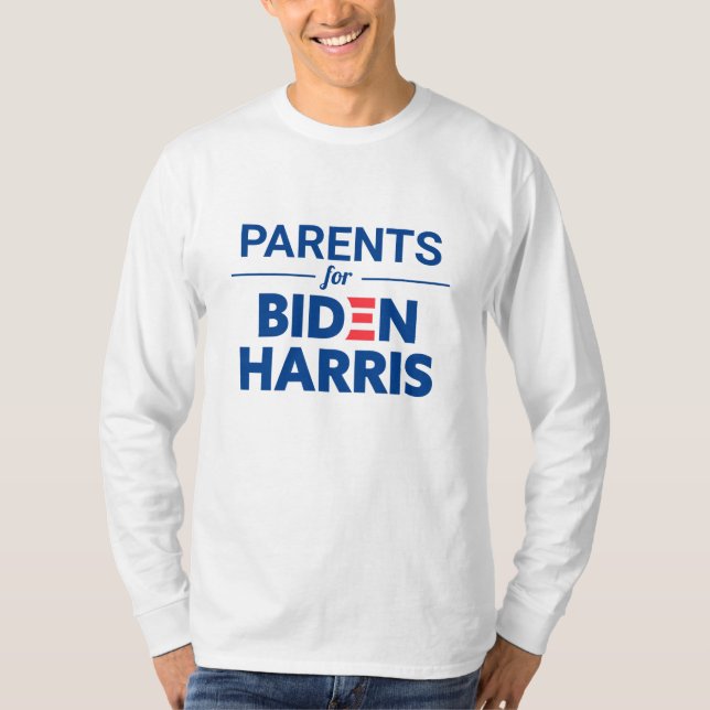 Camiseta Pais para Biden Harris Texto Personalizado (Frente)