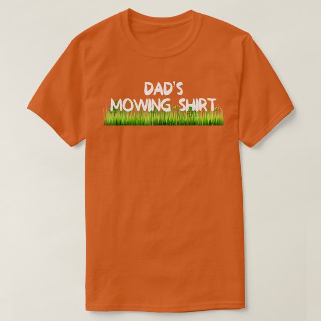 Camiseta Pais Remando Engraçado Lawnmower Yard Care (Frente do Design)