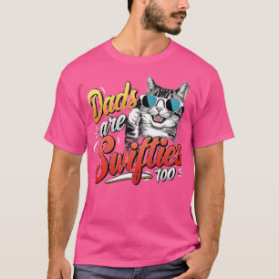 Camiseta Pais São Brincadeiras Muito Engraçadas Gato Dia de