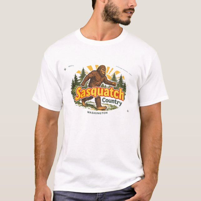 Camiseta País Sasquatch Washington (Frente)
