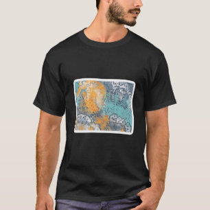 Camiseta paisagem abstrato moderna