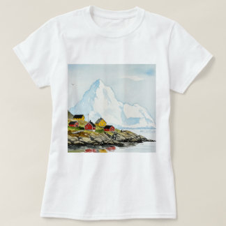 Camiseta paisagem ártico-nórdica